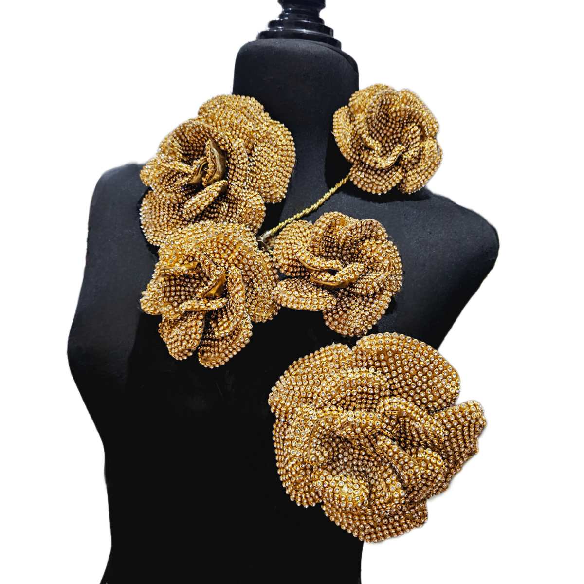 Collar Rosas Alicia Plata