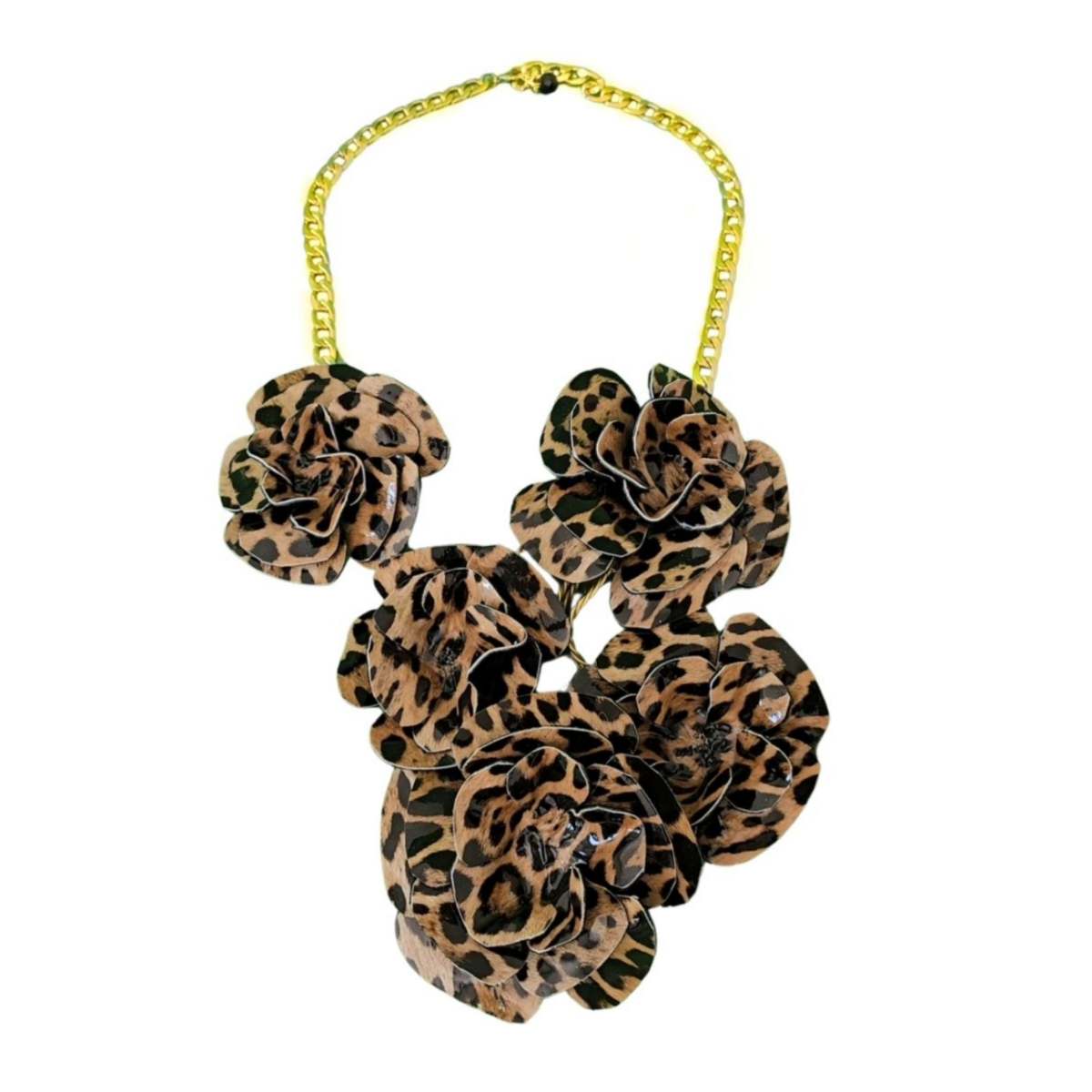 Collar Rosas Helena Plateado