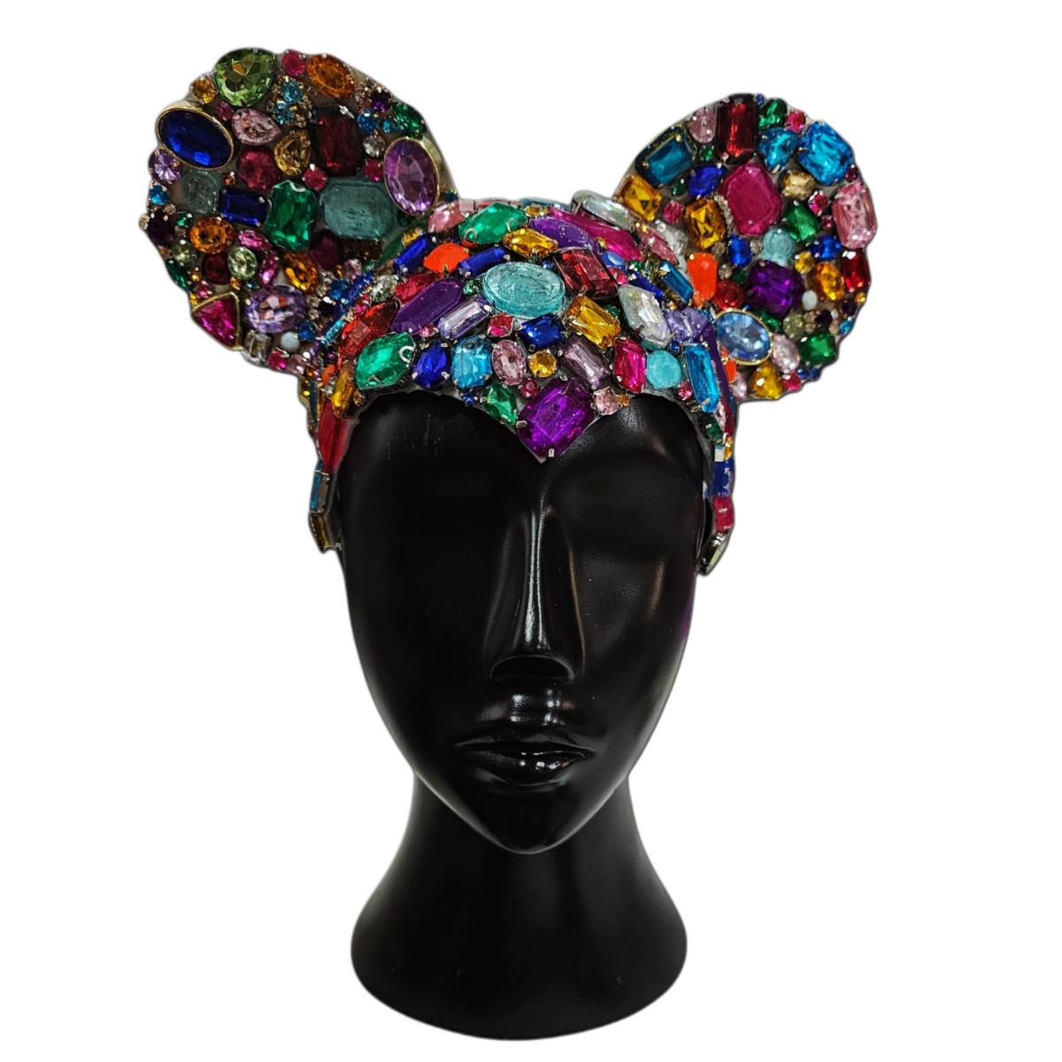 Diadema Orejas Mickey Minnie Cristales