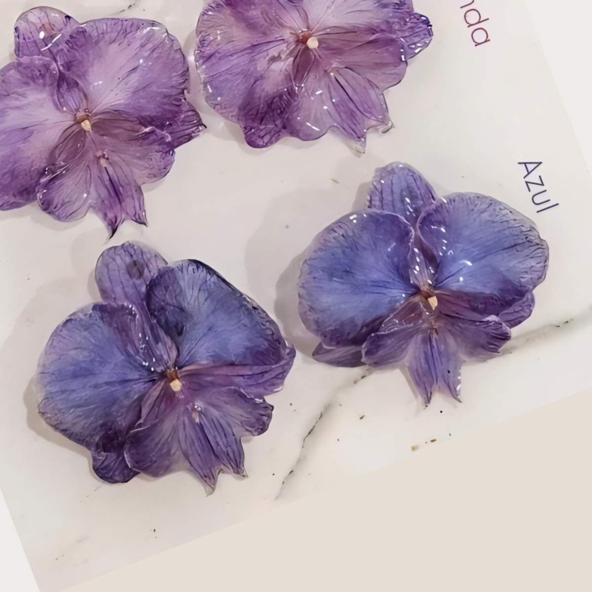 Aretes Orquídea Real Medianos VARIOS COLORES