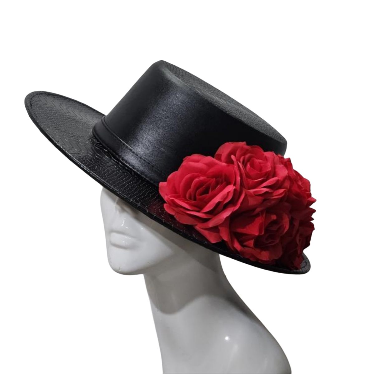 Sombrero Cordobés Scarlett vinipiel negro
