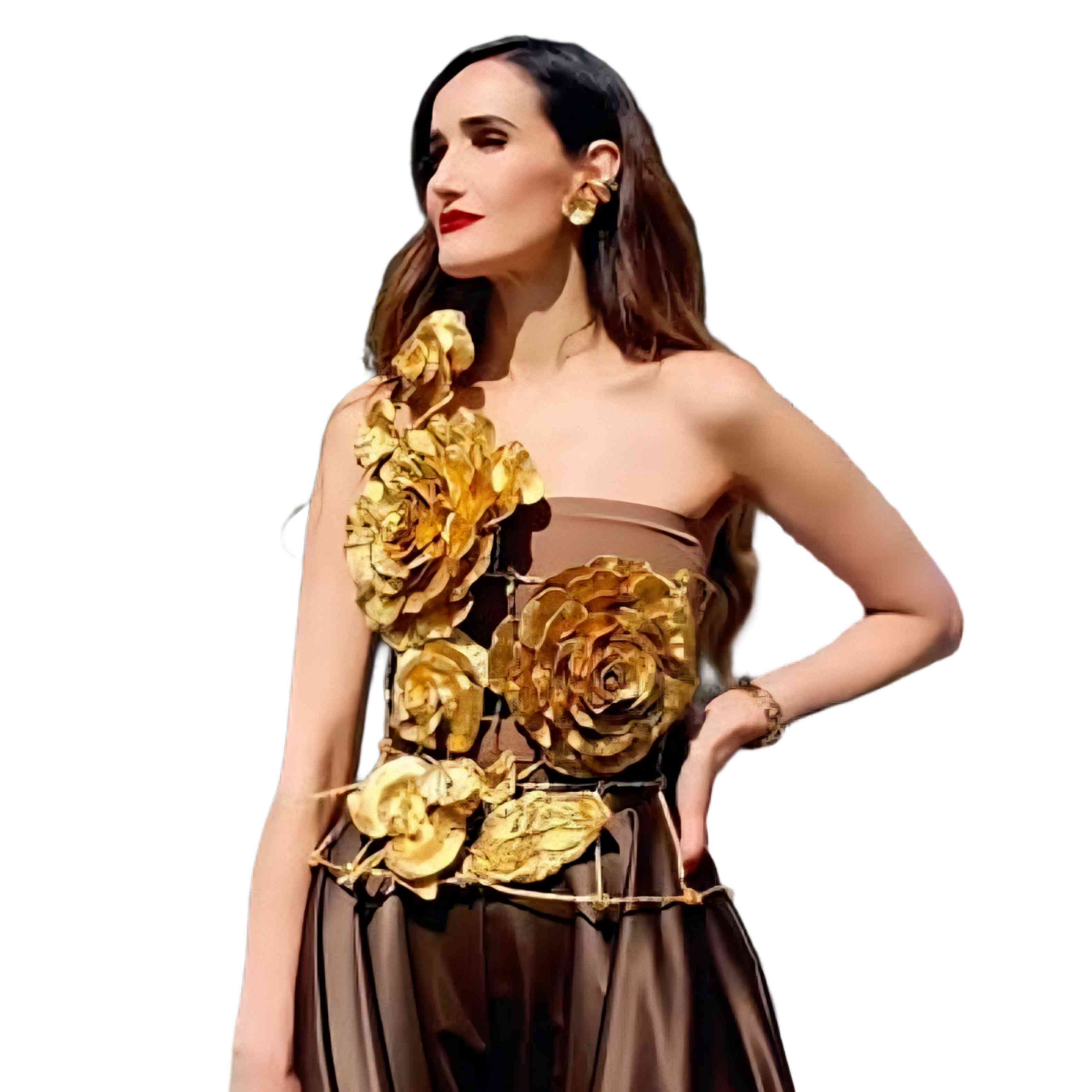 Corset Minerva Rosas Doradas