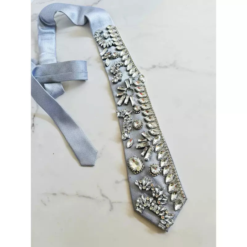 Corbata Kenia cristales colores