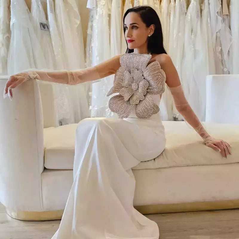 Top Flor Capella Negro