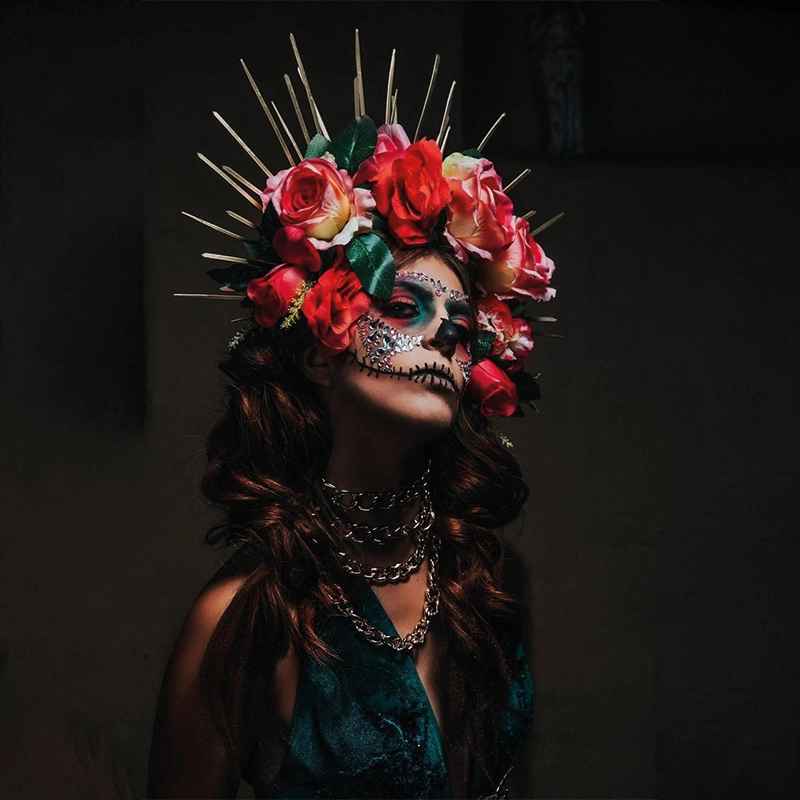 Corona Flores Larisa Tocado Catrinas