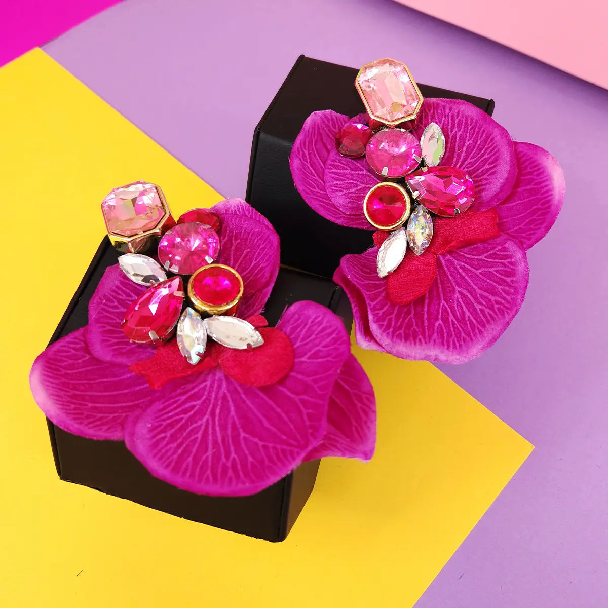 Aretes Maxi Orquidea