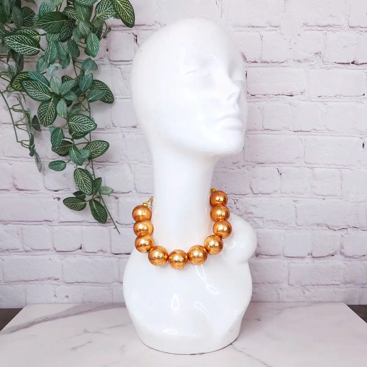 Collar Ariel Rosa Metalizado