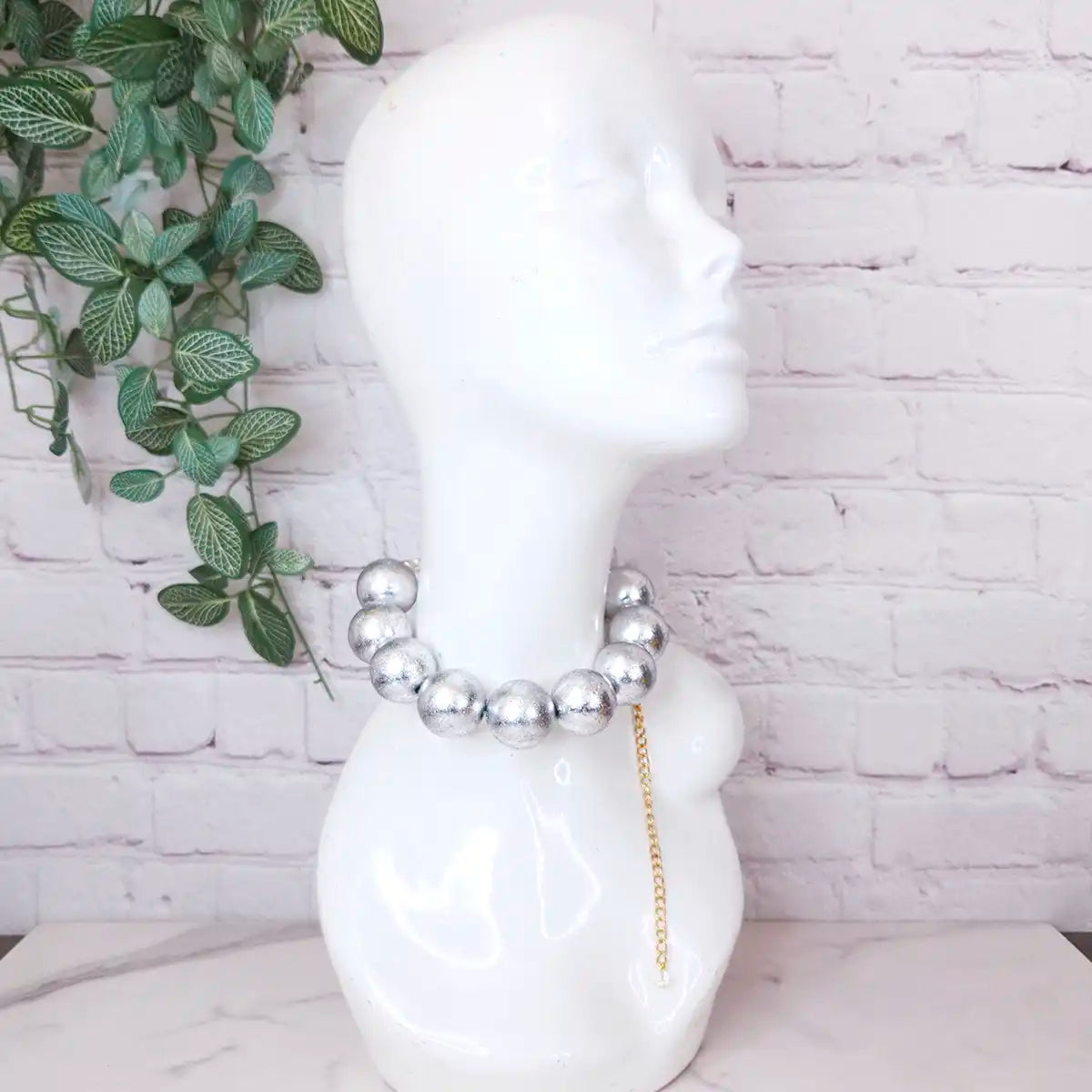 Collar Ariel Rosa Metalizado