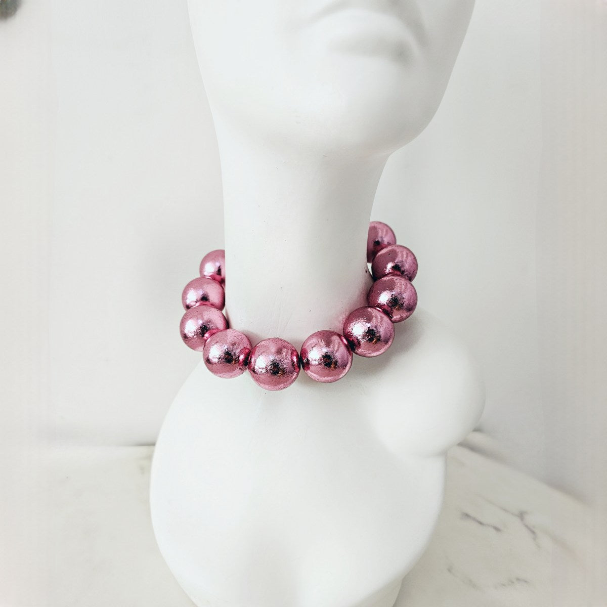 Collar Ariel Rosa Metalizado