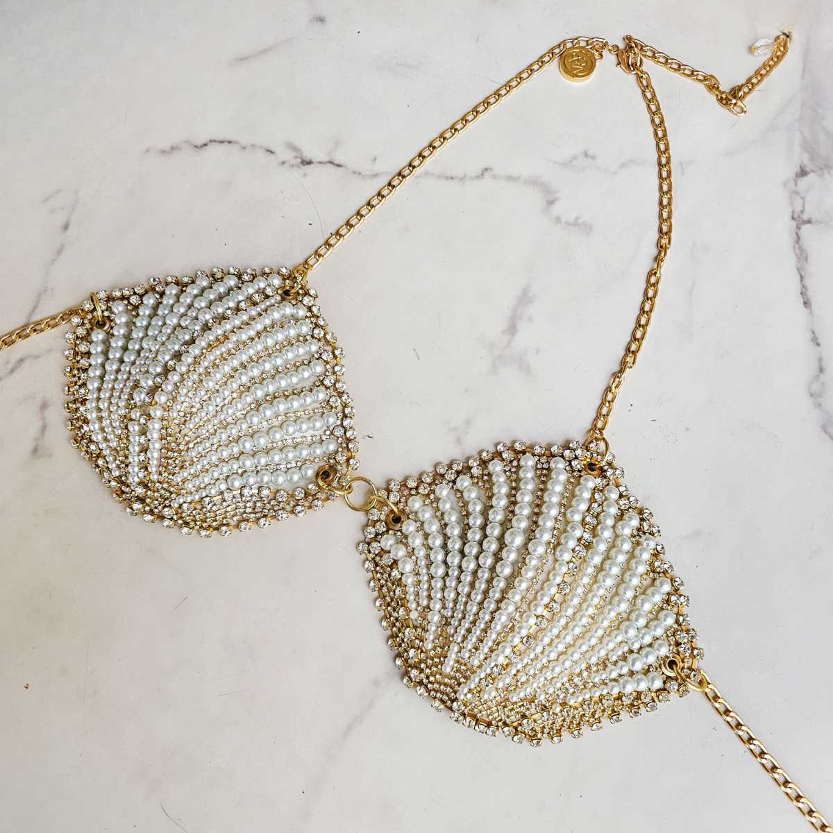 Bralette Ibiza Top Concha con Perlas
