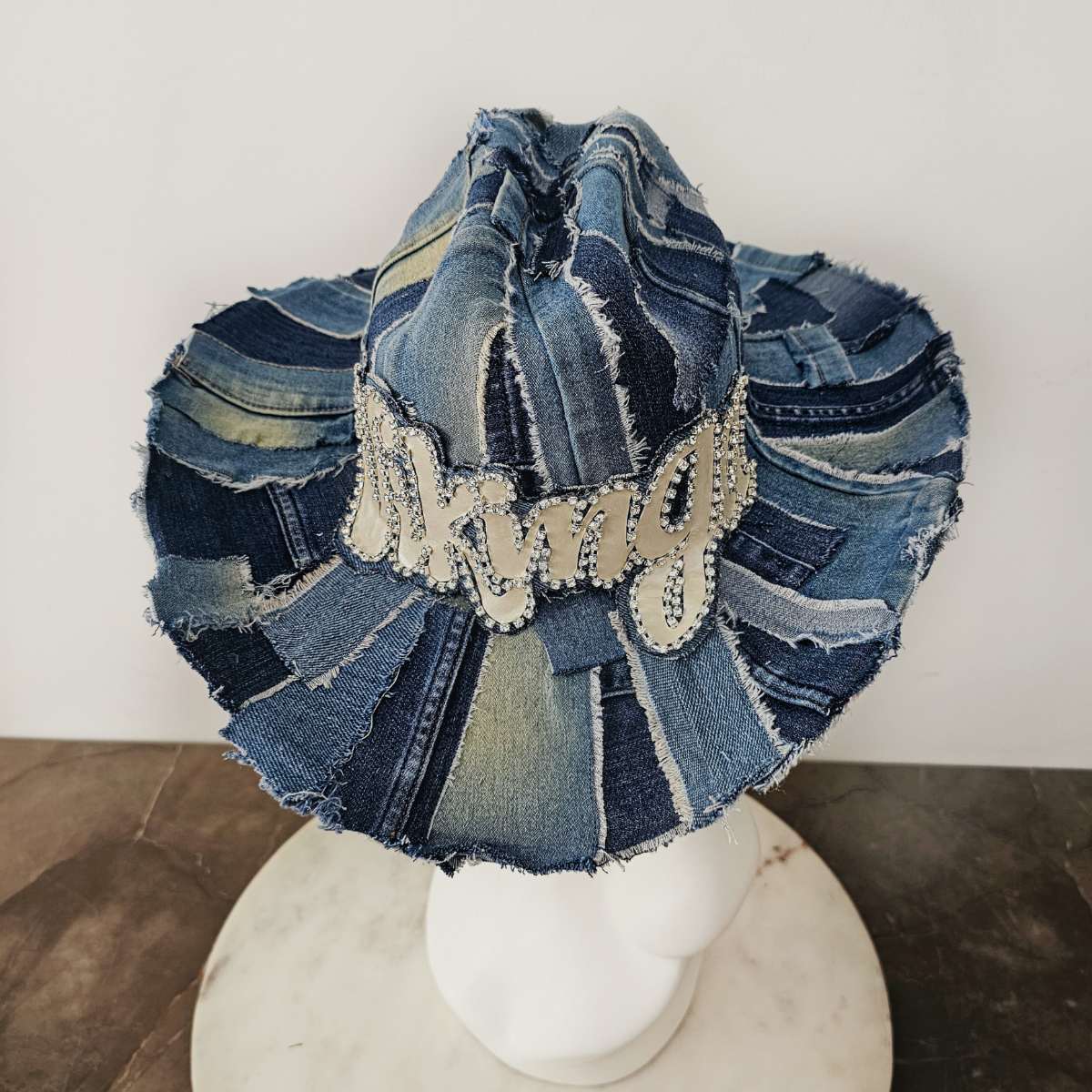 Texana Ragged Denim personalizada