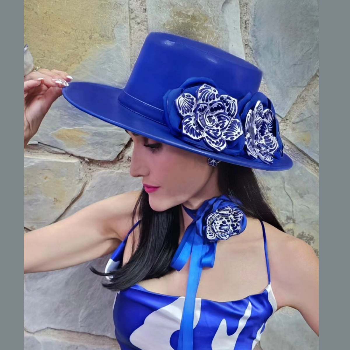 Sombrero Talavera Azul Rey