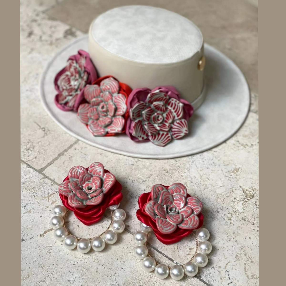 Sombrero Talavera Ivory