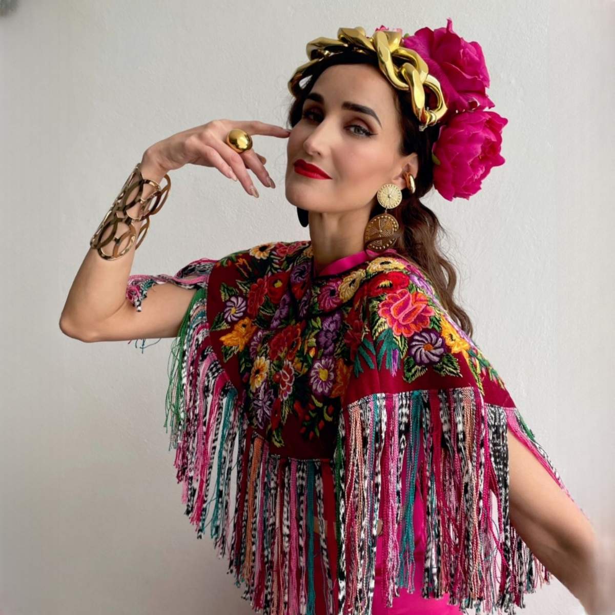 Capa Corta Mexicana bordada