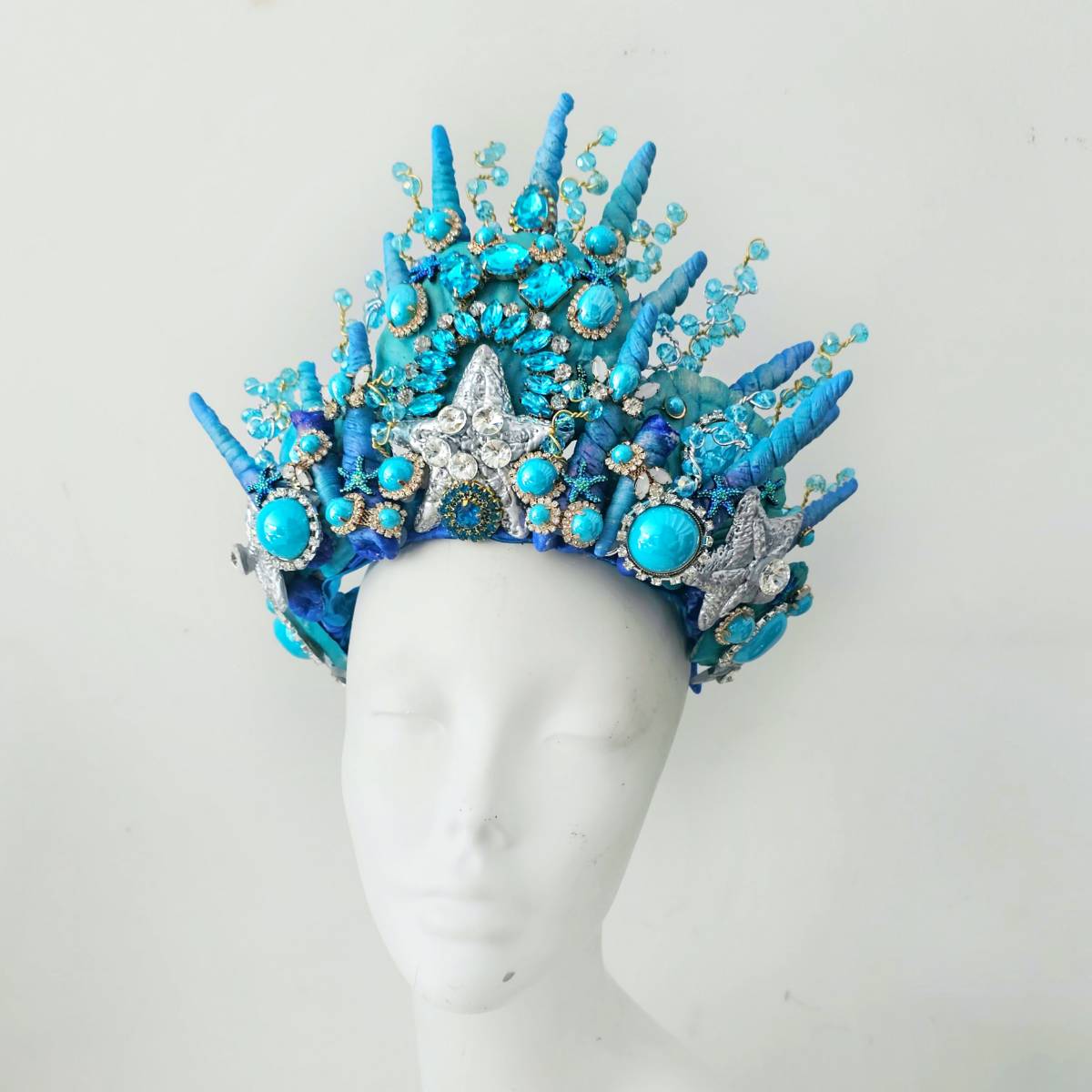 Corona Neptuno Conchas Carnaval Tocado Catrinas