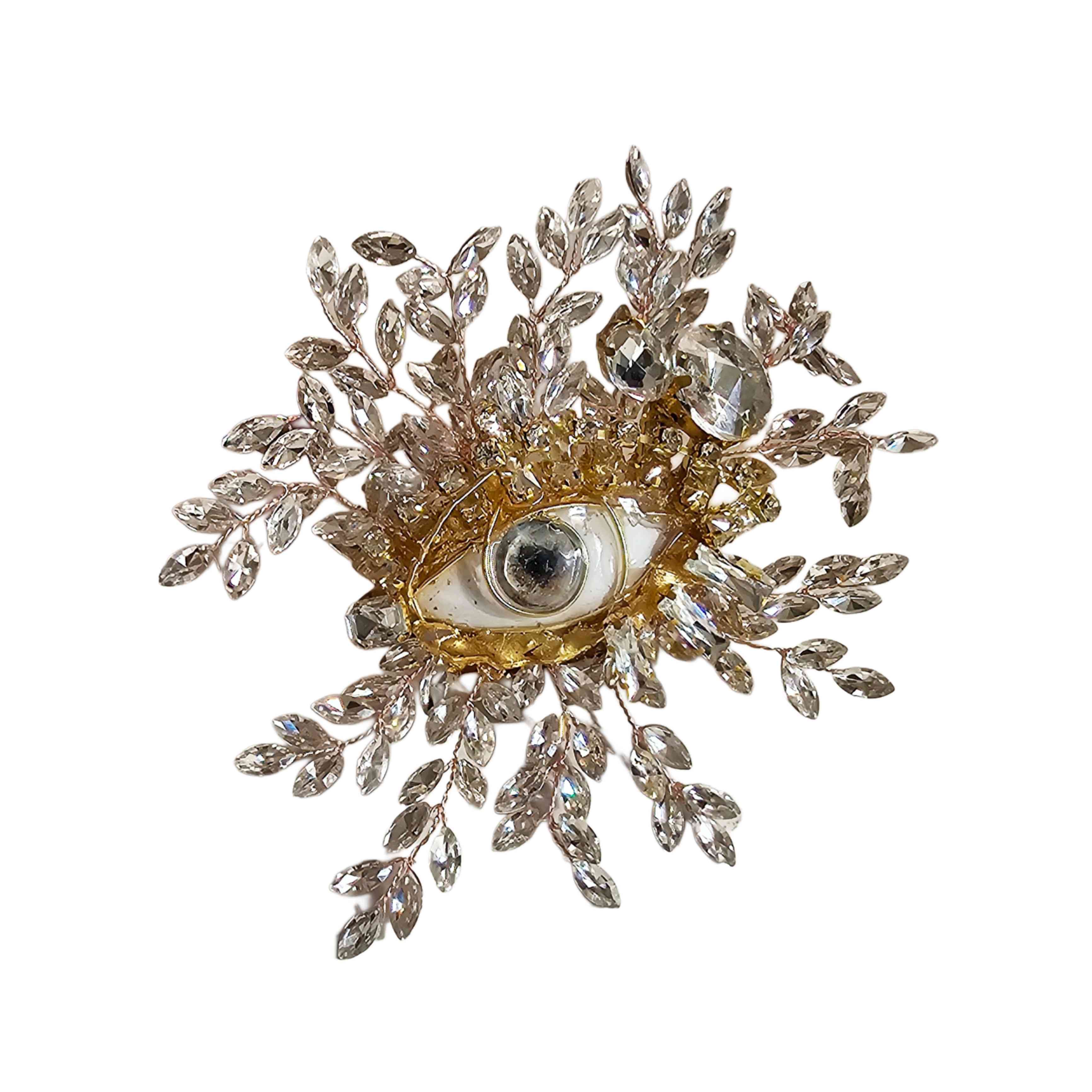 Prendedor Ojo cristales