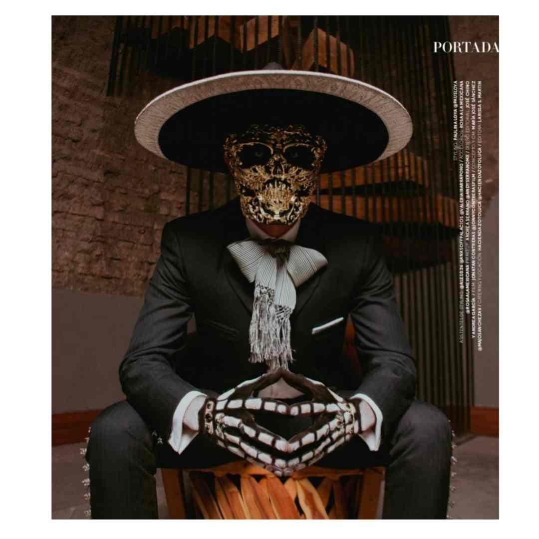 Guantes Catrina Esqueleto Hombre