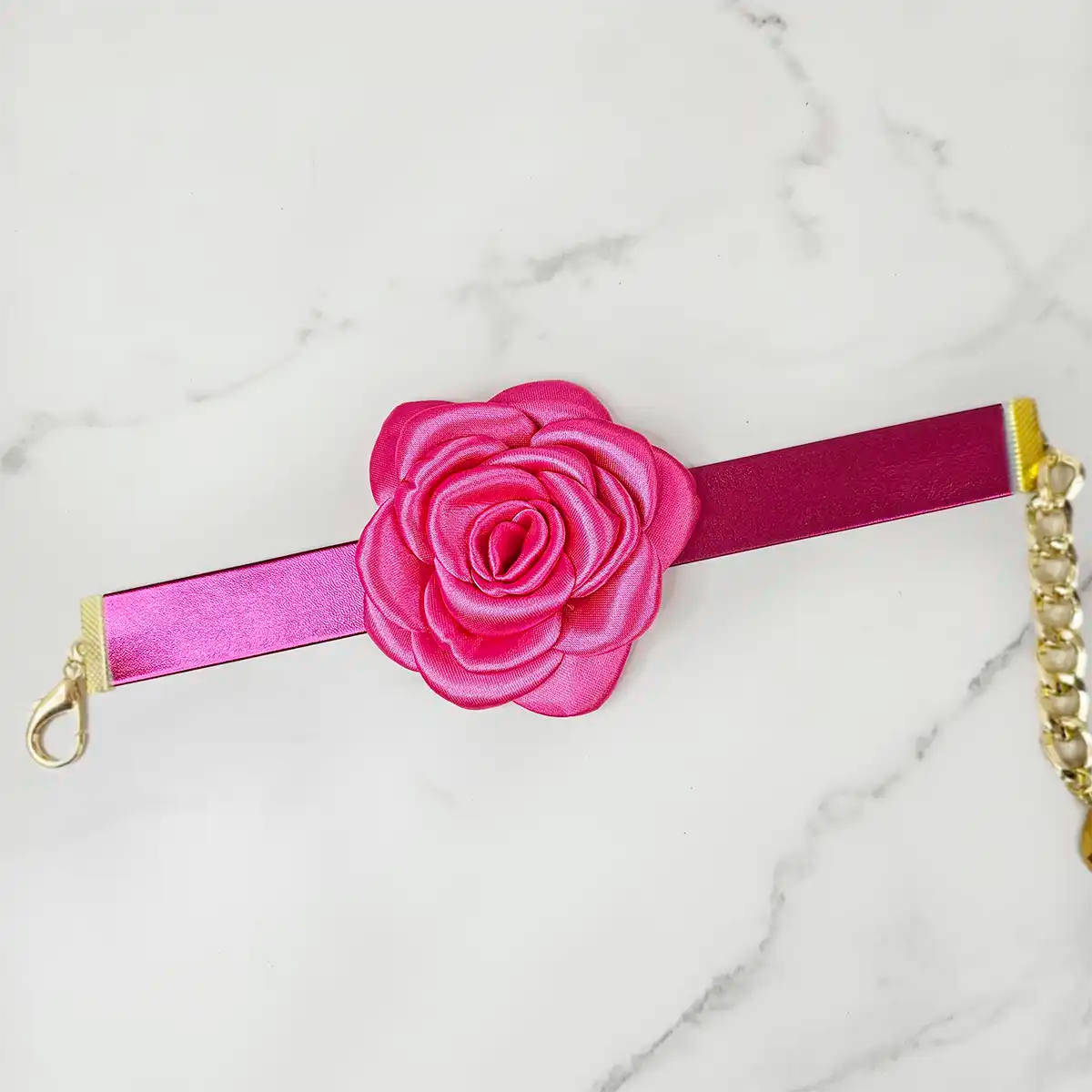 Choker con Flor Intercambiable