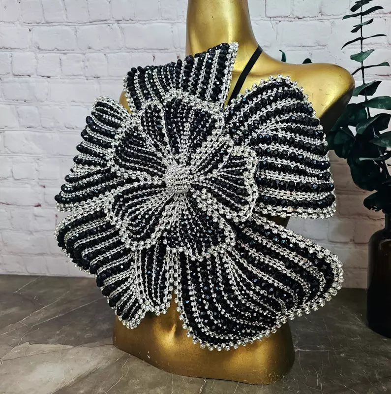 Top Flor Capella Negro