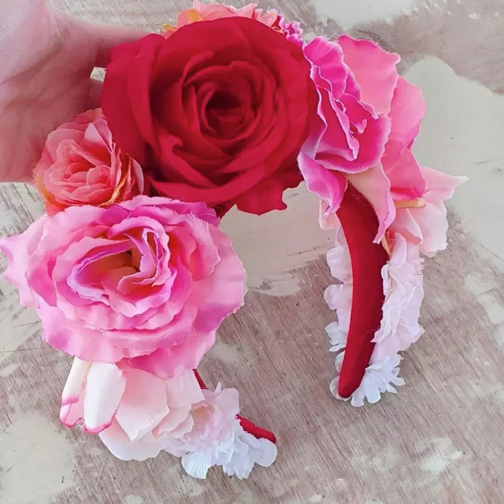Corona Flores Sencilla Tocado Catrina