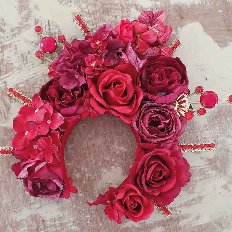 Corona Flores Boons Tocado Catrinas 1.7D