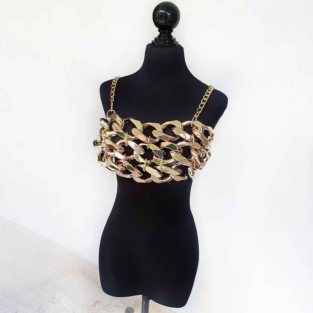 Top Julia Eslabones Cadena Corto