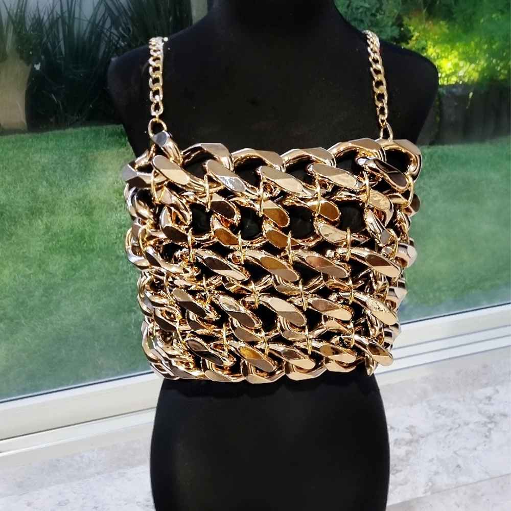 Top Julia Eslabones Cadena Largo