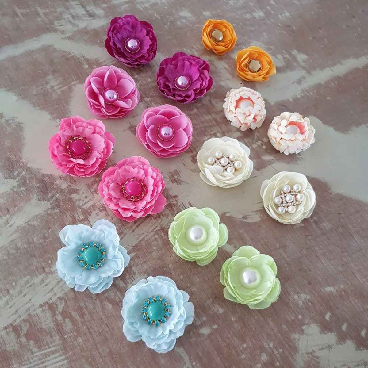 Aretes Pin Flores